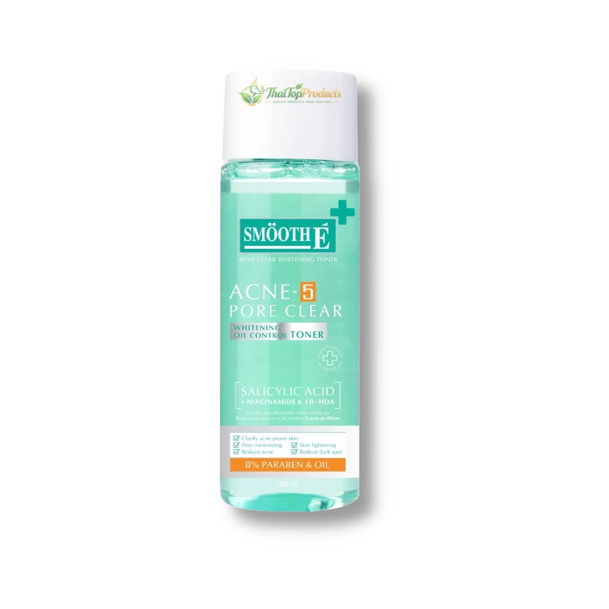 Smooth E Acne-5 Pore Clear Whitening-Oil Control Toner