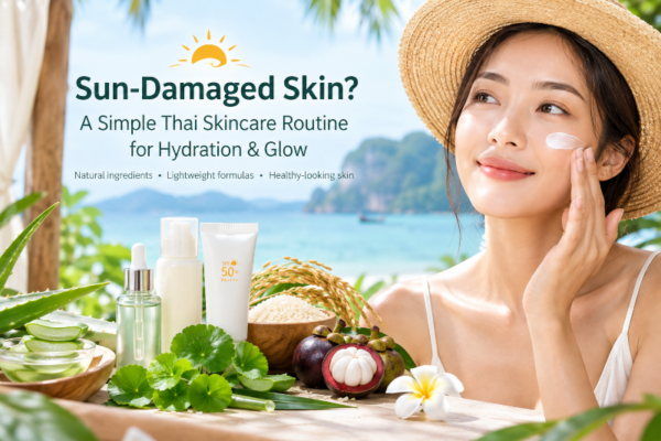 Thai Skincare Routine for Hydration and Glow After Sun Damage