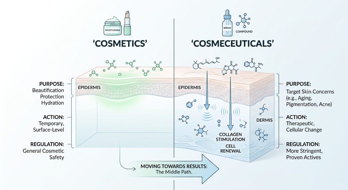 Cosmeceuticals vs cosmetics: skincare ingredients and their role in skin care